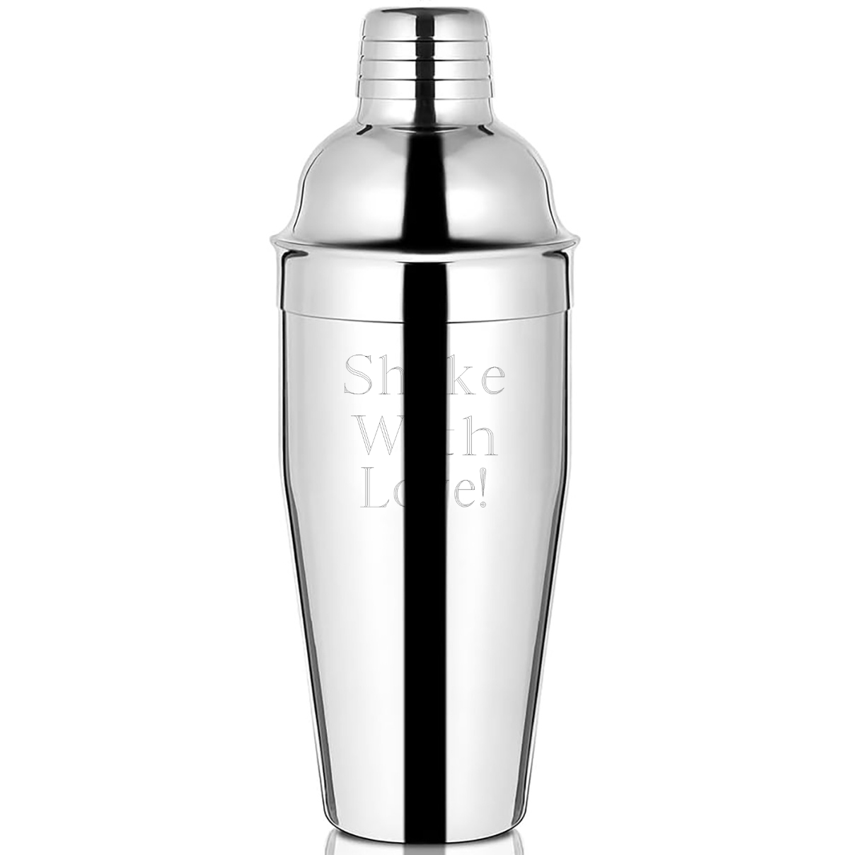 Engraved Bachelor Martini Cocktail Shaker